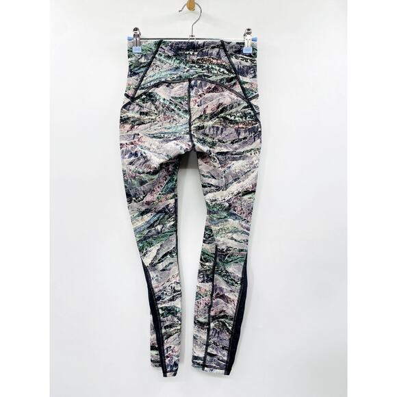 Lululemon 4 purple Train Times 7/8 leggings Springscape Multi - Picture 4 of 6